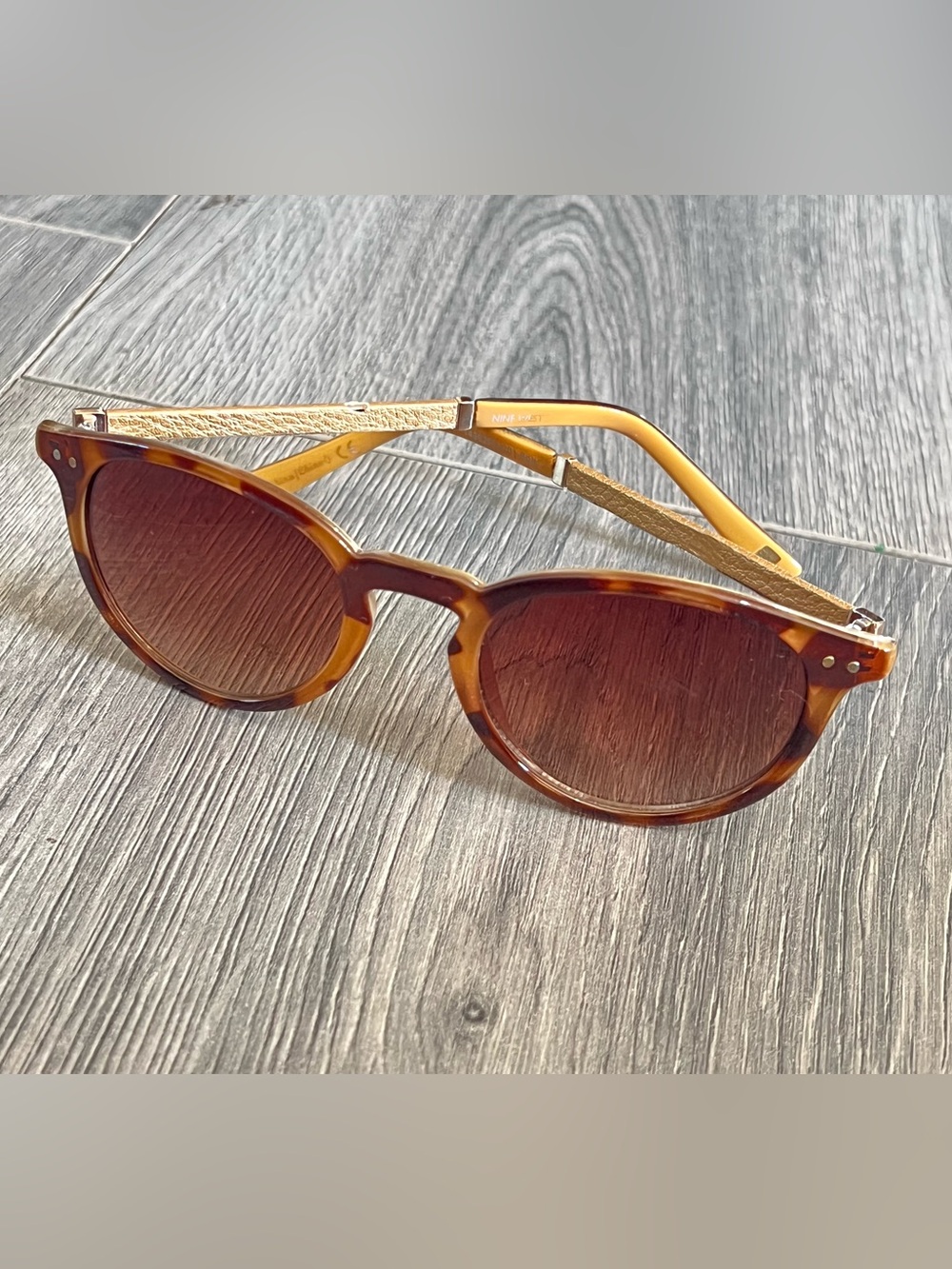 Nine West Tortoiseshell Frame Sunglasses with Brown Gradient Lenses